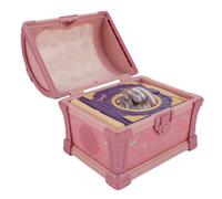 Bewinner Magical Treasure Chest Night Light, Northern Lights Projector with Bluetooth Speaker, Remote Control Ceiling Projector LED Mood Lighting for Room Decor,Party,Music,Birthday (Pink)