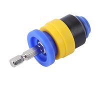 Bewinner Magnetic Adjustable Depth Screw Driver Bit Setter Durable Cr V Steel for Drywall Workers Yellow Blue