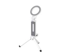 Bewinner Magnetic Phone Tripod Stand, 360° Adjustable Folding Magnetic Phone Stand, Portable Mini Foldable Aluminum Desktop Tripod for Smartphones Travel Vlogs Selfies (silver)