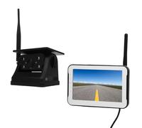 Bewinner Magnetic Solar Wireless Backup Camera, 5in 1080P Display, 9900mAh Rechargeable, 150 Degree Wide Angle, Night Viewing Backup Camera for Truck RV Car