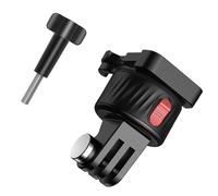 Bewinner Magnetic Suction Adapter 1-Click Quick Plug Base Mount for Panoramic Action Cameras- Lock Adapter Lightweight ABS Material/Black/3.2cm/3 Magnetic Bases, Easy Device Switching (#4)