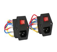 Bewinner Male Plug Power Socket, IEC320 C14 Inlet Module with 10A & 6A