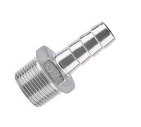 Bewinner Male Threaded Steel Barb Hose Fitting Tail Connector 1/4x6mm | 15mm, Hose Tail Adaptor, Simple Structure Straight Through, Choose The Correct Hose Tail