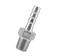 Bewinner Male Threaded Steel Barb Hose Fitting Tail Connector 1/4x6mm | 15mm, Hose Tail Adaptor, Simple Structure Straight Through, Choose The Correct Hose Tail