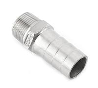Bewinner Male Threaded Steel Barb Hose Fitting Tail Connector 1/4x6mm | 15mm, Hose Tail Adaptor, Simple Structure Straight Through, Choose The Correct Hose Tail