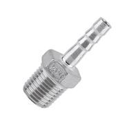 Bewinner Male Threaded Steel Barb Hose Fitting Tail Connector 1/4x6mm | 15mm, Hose Tail Adaptor, Simple Structure Straight Through, Choose The Correct Hose Tail