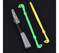 Bewinner Manual Fishing Hook Tier Line Tying Tool Fast Knot Tyer for Single & Double Hooks, Stainless Steel Fishing Knot Tool Set with Sub Line, Portable 3-Piece Kit for Easy Nail Knots