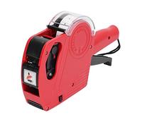 Bewinner Manual Labeling Machine 8 Digits Price Tag Gun with Cartridge, Portable Price Marking Tool for Clothing Toys Luggage - Red MX5500 (Red)