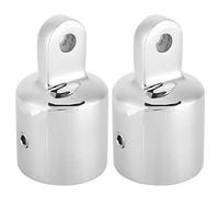 Bewinner Marine Grade 316 Stainless Steel Eye End Cap for Bimini Top Connecting Hardware, 7/8" 1" Eye End Fitting for Boat Deck Mount Hinges Jaw Slides, 2 Pack (1# (inner diameter: 25mm) 2 pieces