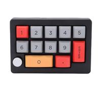 Bewinner Mechanical Numpad with Knob, 12 Key Programmable Macro Keypad, RGB Backlit Hot Swappable USB Wired Numeric Keyboard for Gaming, Work, Office Productivity (Black)