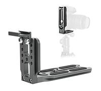 Bewinner Metal L-Shape Arrow Storage Case Plate with Hot Shoe Mount for ARCA-SWISS Ballhead, Universal 38mm Camera L-Plate for SLR, CNC Machined Aluminum with Anti-Slip Pad for Horizontal & (Cement