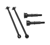 Bewinner Metal Steel RC Car Rear Drive Shaft Axles Set for Better Control and Higher Performance for LOSI 1/10 22S 2WD Remote Control Car, Black, 2 X Axis, 2 X Axles
