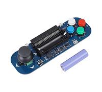 Bewinner Micro:bit Gamepad Expansion Module with Dual Analog Joystick, 4 Colorful Buttons, Buzzer, Battery & USB Charging for Game Controller Projects
