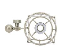 Bewinner Microphone Shock Mount, Adjustable Anti Vibration Mic Holder for Live Streaming, Recording, Studio, Compatible with 21mm Capacitive Microphones, Champagne Silver (Champagne Silver)