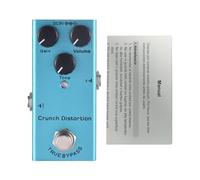 Bewinner Mini Guitar Crunch Distortion Effects Pedal, Gain Volume Tone