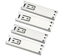 Bewinner Mini Short Drawer Slides 5in 35mm Width, 3 Section Full Extension Drawer Slides Rail, Cold Rolled Steel Ball Bearing for Cabinets Kitchen Wardrobe, 2PCS Zinc Plated