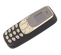 Bewinner Mini Small Mobile Cell Phone, 0.66 Inch Wallet Size, 2G GSM Dual SIM Unlocked, Hands Free Bluetooth Dialer, 380mah Battery (Black and Gold)