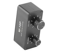 Bewinner Mini Stereo Amplifier with Noise Reduction, 3.5mm AUX Input Output Volume Controller for Headphone Speaker, Music Sound Amplifier Compatible with TV MP3 Player PC