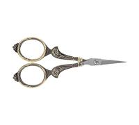 Bewinner Mini Vintage Stainless Steel Sewing Scissors for Fabric Crafts, Embroidery, Cutting Tool with Points, Durable & Portable (Figure 8 Cut Bronze)