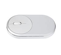 Bewinner Mini Wireless Mouse with USB Receiver for Offices, Rechargeable Wireless Optical Mouse for Computers, Ergonomic Design Universal Portable Mouse for Phones (Silver Grey)