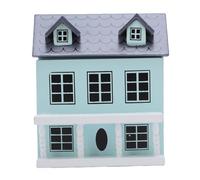 Bewinner Miniature Cottage for Dollhouse, Wooden Tiny Toy House Model, Detailed Replica with Exquisite Craftsmanship, Compact Design for Photography Props