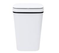 Bewinner Motion Sensor Trash Can 18L, Touchless Automatic Garbage Bin with Odor Control, IPX5 Waterproof Kitchen Trash Can, Sealed Lid, Quiet Close, Blue Night Light for Bathroom, Office, (White)