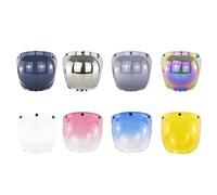 Bewinner Motorcycle Open Face Helmet Visor, Bubble Shield Visor,