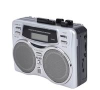 Bewinner Multifunctional Retro Cassette Player Recorder with Built in Speaker Headphone Jack Digital Clock Timer AM FM Radio Microphone Recording