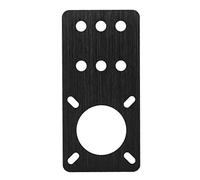 NEMA 17 Motor Mount Plate for NEMA 17 Stepper Motors/V-Slot Linear Anodized Aluminum Stepper Motor Mounting Plate 3D Printer Accessories(Black)