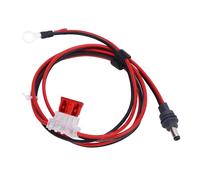 Bewinner O Ring DC Charging Cable for Dish Antenna, 12-24V Power Cord with Fuse, 100cm/3.28ft O Ring Terminal to DC Plug Cable for RV, Boat, Off-Grid Setup (#4)