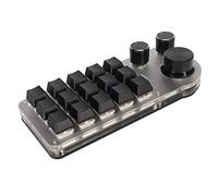 Bewinner One Handed Programmable Mechanical Keyboard, Portable USB Mini 15 Key DIY Programmable Keypad, OSU Keypad Hotswap Gaming Keyboard for Office Gaming