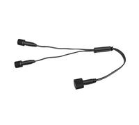Bewinner Outdoor Lights Y Connector Splitter Effective IP68 Waterproofing for H705A H705B H705C Black,Y Shaped Extension Cable for Permanent Outdoor Light Strips and Dot Matrices Light Strings