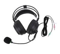 Bewinner Over Ear Headphone with Microphone for Studying, Adaptive Double Beam Structure Comfortable Wired Headset for Exam, Noise Cancelling Headphones with USB Plug for Work and Learning (3.5 Plug)