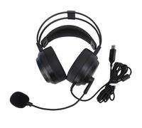 Bewinner Over Ear Headphone with Microphone for Studying, Adaptive Double Beam Structure Comfortable Wired Headset for Exam, Noise Cancelling Headphones with USB Plug for Work and Learning (USB Plug)