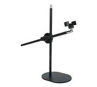 Bewinner Overhead Phone Mount with Articulating Arm, Adjustable Telescopic Tabletop Phone Stand for Live Streaming, Video Recording, Drawing, Cooking, Compatible with Phones ≤6.5 Inches