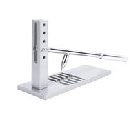 Bewinner Oyster Clam Opener Machine, Adjustable Shucker Tool Set with 5-Position Height, Stainless Steel Vane/Wing, Aluminum Alloy Base, Non-Slip Grooves, Suction Cups, G Clamp, Cutters & Cut