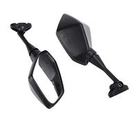 Bewinner Pair Motorcycle Rearview Mirrors Left Right Replacement for CBR600RR F4 F4I CBR1000RR CBR250R CBR300R CBR500R 250R - Black Aluminum ABS Wing Mirrors
