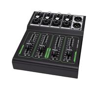 Bewinner Passive Monitor Volume Controller, 4 In 1 Out XLR Sound Attenuator | No Power Needed, 4 In 1 Out XLR, 70 mm Slider, Metal Body, Low Signal Loss, for Studio and Home Audio