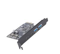 Bewinner PCI-E 1X to USB 3.2 GEN1 5Gbps Expansion Card with 4 USB Ports Plug and Play for High Power Devices Suitable for 10 VR Sensor