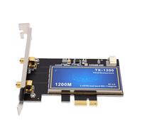 Bewinner PCIe Dual Band Wireless Network Adapter AC1200, 300Mbps 2.4GHz + 867Mbps 5GHz WiFi Card with Bluetooth 4.0, Dual 8dBi Antennas, Supports PC 7/8/10/11 Desktop PC