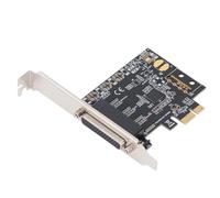 Bewinner PCIe to 4 Port RS232 Serial Adapter Card with ASIX AX99100 Chip, DB25 to 4 DB9 Ports, Plug & Play for 10 11 8 7 XP &