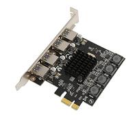 Bewinner PCIE to USB 3.0 Expansion Card, 4 Port 5Gbps High Speed USB Hub Controller, Self Powered, Compatible with 11/10/8/7/XP &, for PCI Express X1 X4 X8 X16 Slot