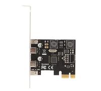 Bewinner PCIe to USB C Expansion Card 5Gbps 2 Ports Type C PCI Express Adapter with Independent Intelligent Protection and Voltage Stabilizing Capacitor for XP/7/8/10 PCIe X1 X4