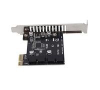 Bewinner PCIE to USB3.0 Expansion Cards, 19/20 Pin Interface Equipped with Fuse and Power MOSFET Compatible X4 / X8 / X16 Riser Card For Windows (ph62 full height)