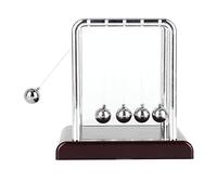 Bewinner Pendulum Ball Swing Balance Balls Physics Science Desk Stress Relief Toy - Newton's Cradle Educational Tool for Law of Conservation of Momentum & Energy, Home Office Decor, Kids