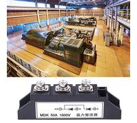 Bewinner Photovoltaic Anti Reverse Rectifier MDK 50A 1600V Bridge Diode Rectifier Module, High Performance Chip, Compact Lightweight Design for Solar Power System