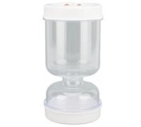 Bewinner Pickle Jar 25oz, Olive Hourglass Jar with Leakproof Silicone Seal, Pickle Juice Separator and Flip Design for Gherkins, Jalapenos, and Olives