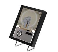 Bewinner Picture Frame Wall CD Player with Bluetooth 5.1, FM Radio, USB/AUX Playback, Portable Wall Mounted Music Photo Frame, Rechargeable 8000mAh Battery, Remote Control, CD R RW (Black Metal)