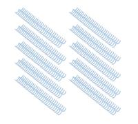 Bewinner Plastic 30 Ring Binding Comb for Professional Reports and Documents, 10 Pcs 19mm Comb Binding Spines for A4 B5 A5 Paper, for Loose Leaf Notebooks (Light Blue)