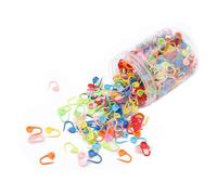 Bewinner Plastic Safety Pins, 500pcs Colorful Rust-Proof Knitting Markers for Sweaters, DIY Sewing, Crafts, Quilting & Diapers